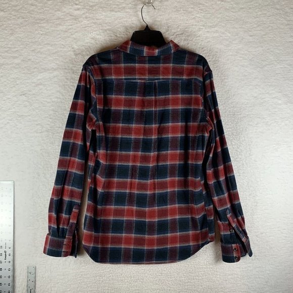 Vans Shirt Mens Medium Multicolor Checkered Flannel Cotton Tailored Fit 8418 - Picture 7 of 8